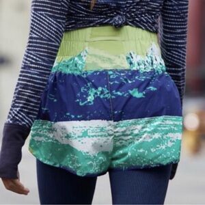 Free People FP Movement The Way Home Printed Shorts in Mountain Print